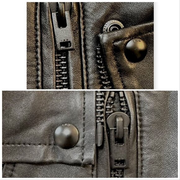 IRO Paris Newhan Lambskin Leather Jacket Black Size 42 FR, Retail $1,345 - Picture 12 of 16